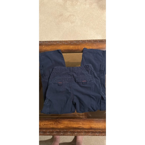 Boys Tommy Hilfiger Navy Cargo Pants Size 8 - Picture 2 of 3